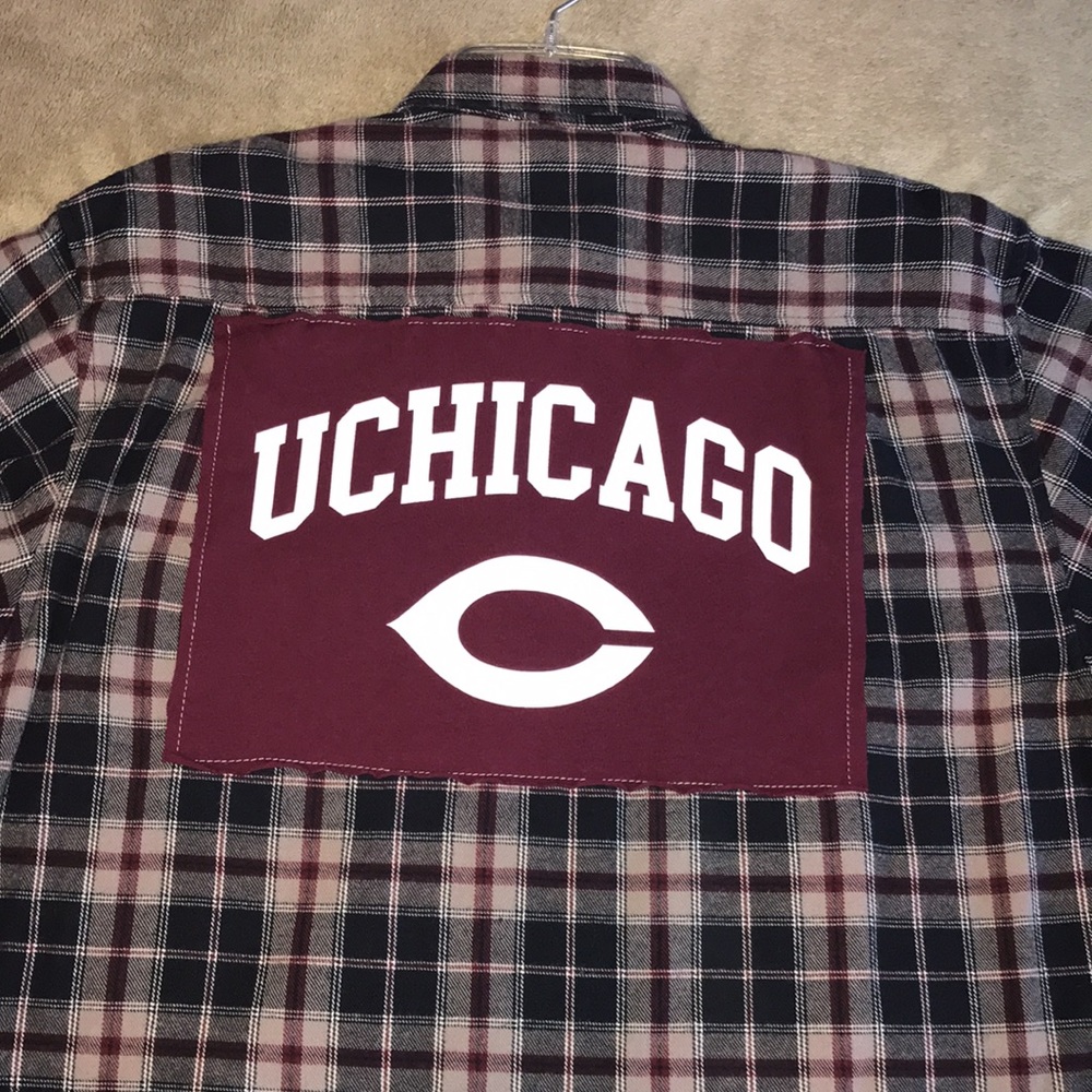 Awesome One of a kind UChicago Custom Flannel NWOT